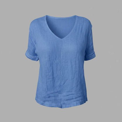 Cotton Linen Top | Women's Lightweight Casual Top 0
