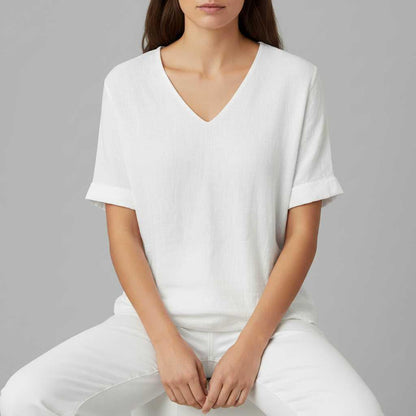 Cotton Linen Top | Women's Lightweight Casual Top 1