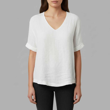 Cotton Linen Top | Women's Lightweight Casual Top 2