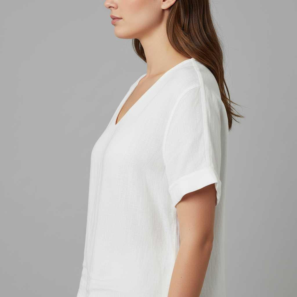 Cotton Linen Top | Women's Lightweight Casual Top 3