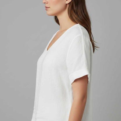 Cotton Linen Top | Women's Lightweight Casual Top 3