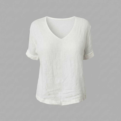Cotton Linen Top | Women's Lightweight Casual Top 4