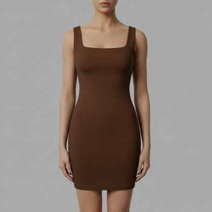 Seamless Square Neck Mini Dress | Women's Summer Dress 2