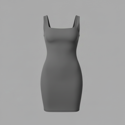 Seamless Square Neck Mini Dress | Women's Summer Dress 5