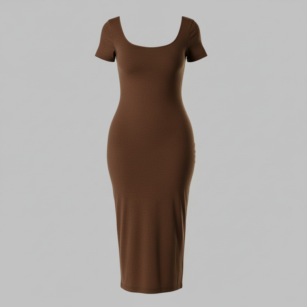 Shapewear Midi Dress with Split | Women's Dresses 0