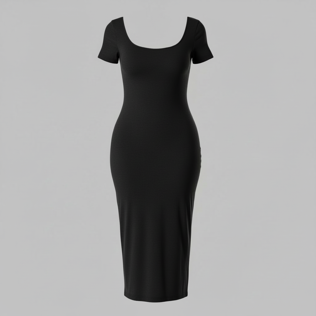Shapewear Midi Dress with Split | Women's Dresses 2