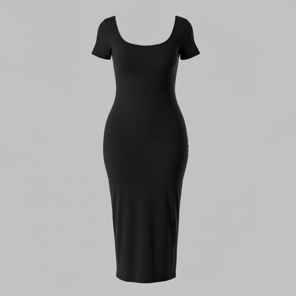 Shapewear Midi Dress with Split | Women's Dresses 2