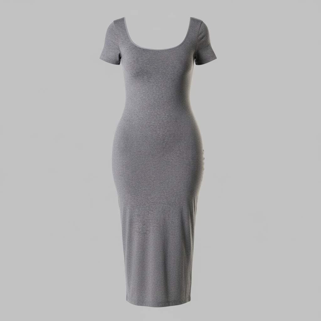 Shapewear Midi Dress with Split | Women's Dresses 3