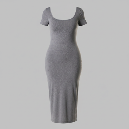 Shapewear Midi Dress with Split | Women's Dresses 3